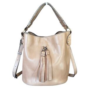 Patricia Nash Otavia Heritage Leather Bucket Bag Excellent Condition
